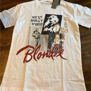 Women’s White Graphic T-Shirt with Blondie Print